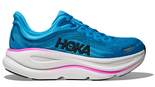 HOKA WOMEN'S BONDI 9 SKYWARD BLUE/NEON FUCHSIA