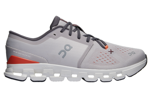 ON WOMEN'S CLOUD X 4 SILVER/FLAME